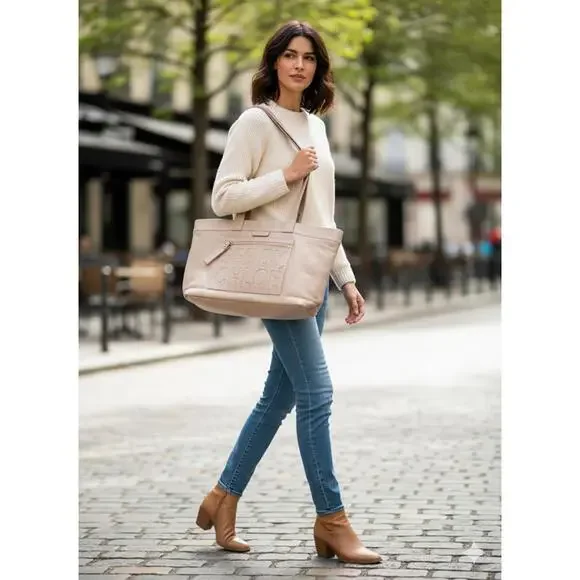 See by Chloé Beige Leather Tote Bag - Picture 2 of 11